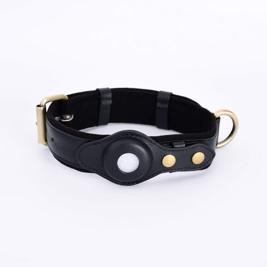 Premium Leather AirTag Pet Collar – Anti-Lost Comfort & Style for Pets - Isla's Pet Boutique