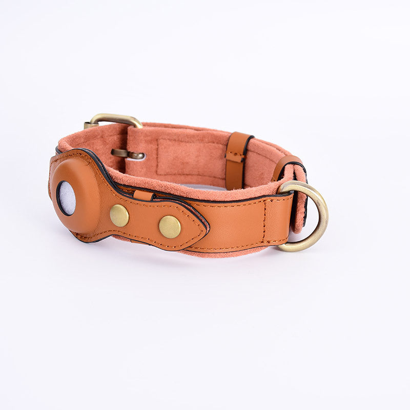 Premium Leather AirTag Pet Collar – Anti-Lost Comfort & Style for Pets - Isla's Pet Boutique