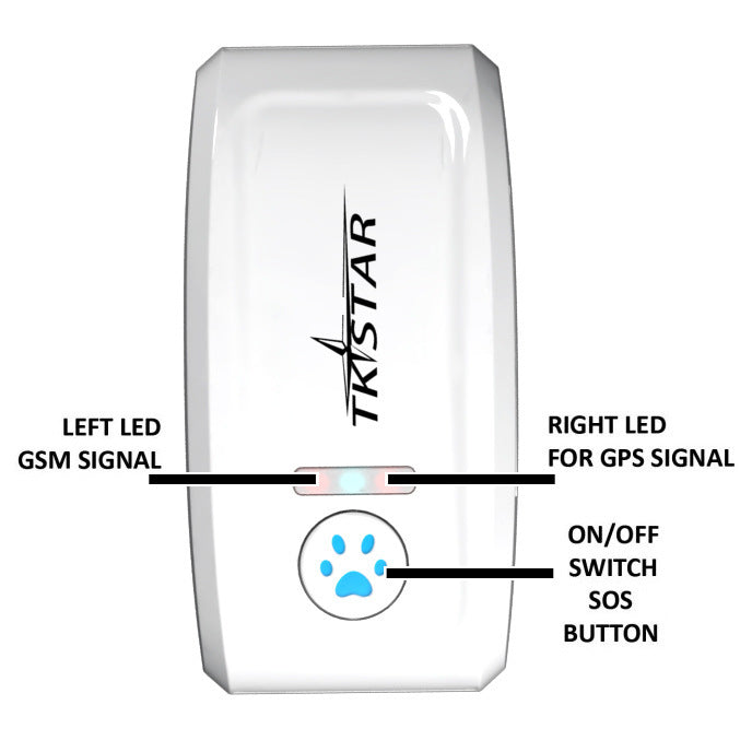 TKSTAR Smart GPS Pet Tracker – SIM Ready, USB Rechargeable, Real-Time Location - Isla's Pet Boutique