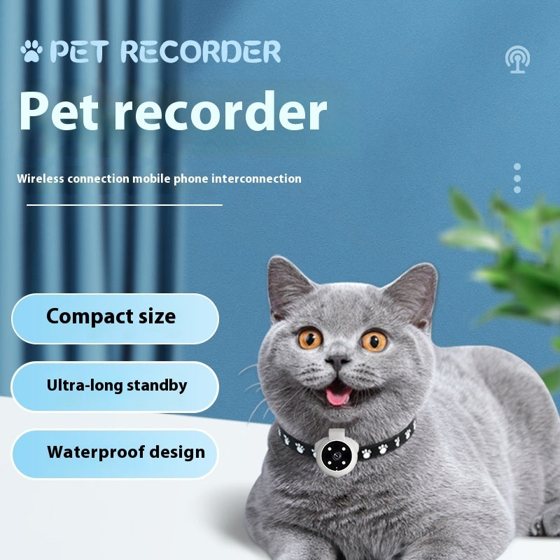 Pet Recorder Collar with GPS & HD Camera – Lightweight, Waterproof, Wide-Angle Pet Camera Collar - Isla's Pet Boutique