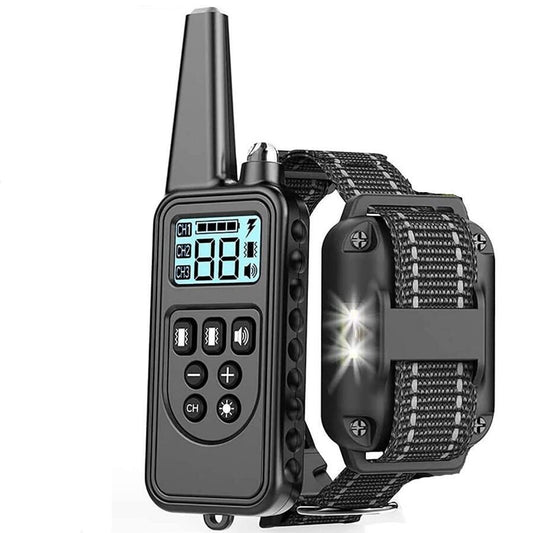 Household Waterproof Dog Training Collar – LED Display, Beep, Vibration & Shock Modes - Isla's Pet Boutique