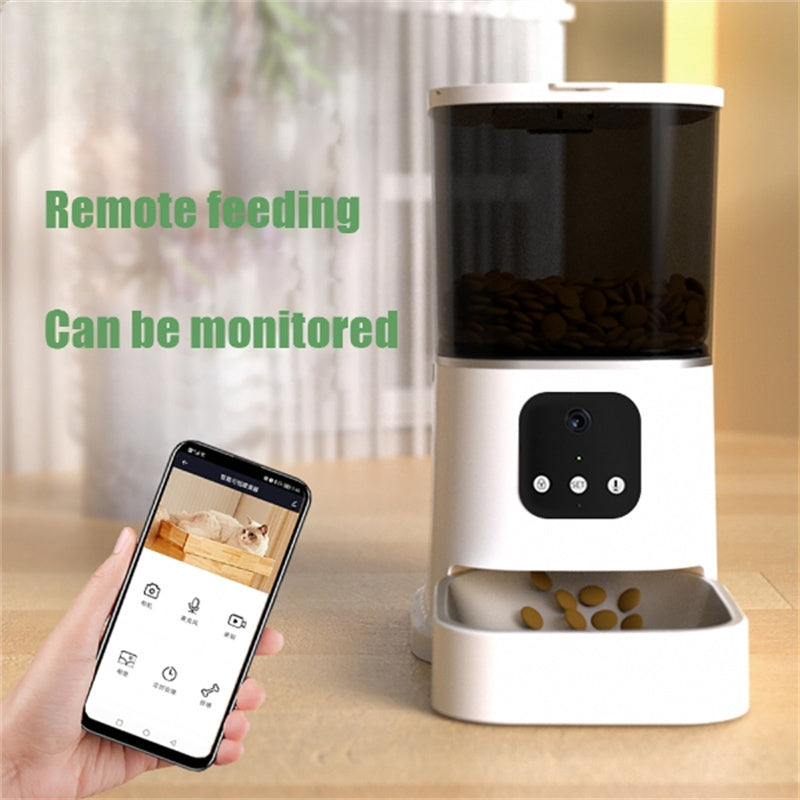 Smart Automatic Pet Feeder – Keep Pets Happy, Healthy & Fed Anytime (Key / App / Camera) - Isla's Pet Boutique