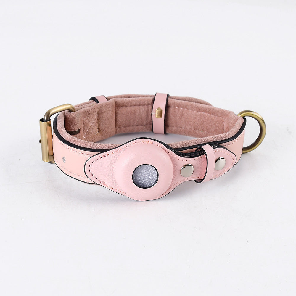Premium Leather AirTag Pet Collar – Anti-Lost Comfort & Style for Pets - Isla's Pet Boutique