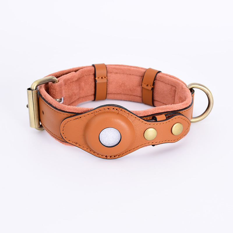 Premium Leather AirTag Pet Collar – Anti-Lost Comfort & Style for Pets - Isla's Pet Boutique
