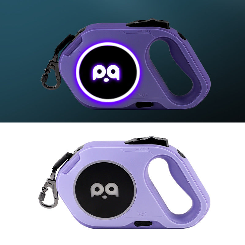 LED Retractable Dog Leash โ Rechargeable Light, Tangle-Free, Heavy-Duty Control for Safe Night Walks - Isla's Pet Boutique