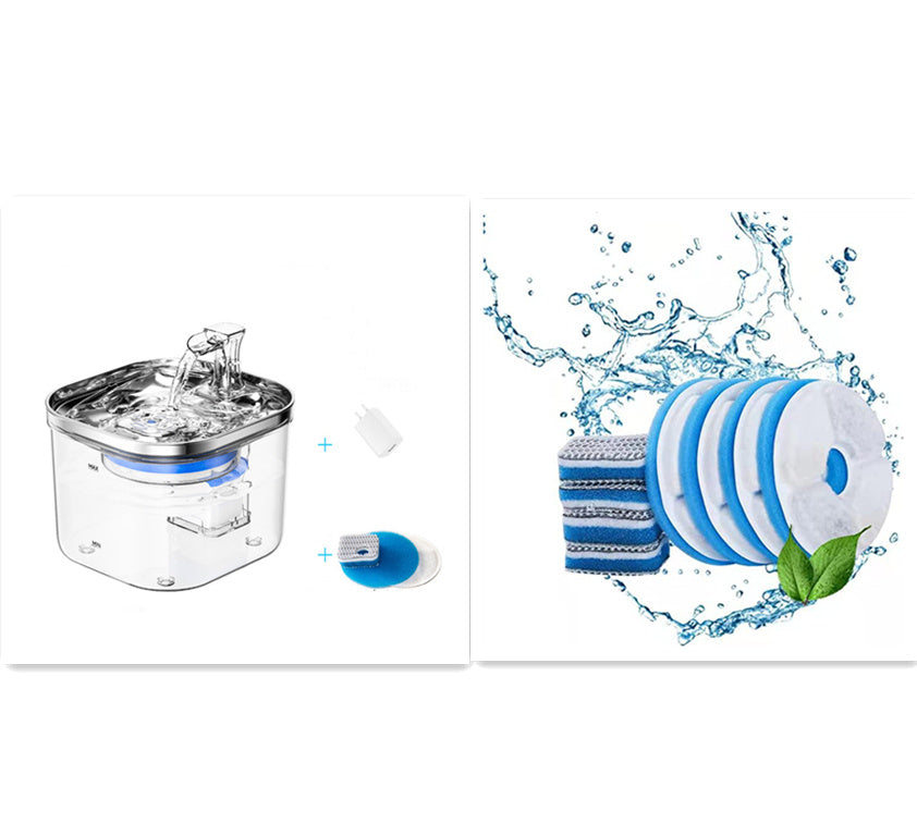 Smart Stainless Steel Pet Water Fountain - Isla's Pet Boutique