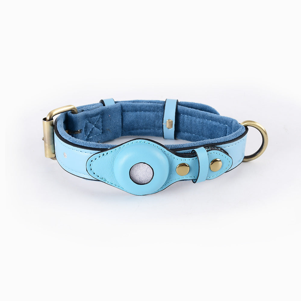 Premium Leather AirTag Pet Collar – Anti-Lost Comfort & Style for Pets - Isla's Pet Boutique