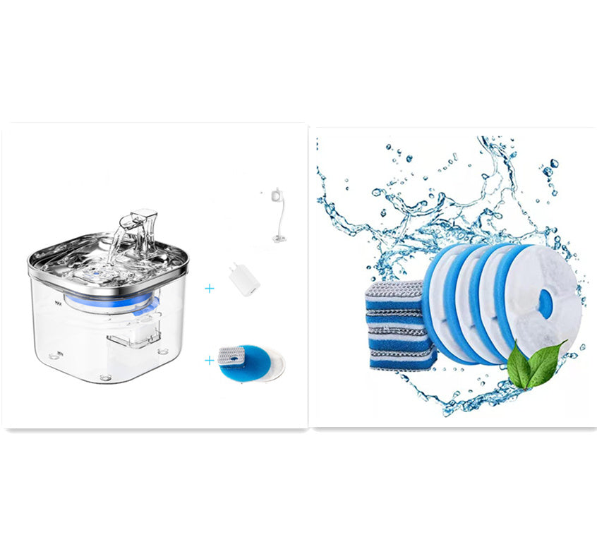Smart Stainless Steel Pet Water Fountain - Isla's Pet Boutique