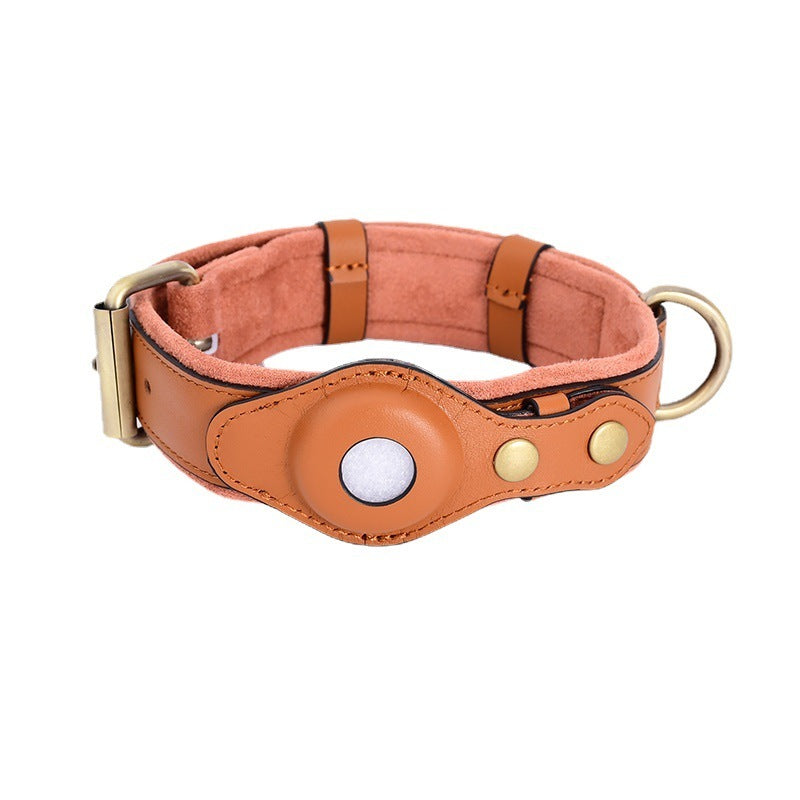 Premium Leather AirTag Pet Collar – Anti-Lost Comfort & Style for Pets - Isla's Pet Boutique