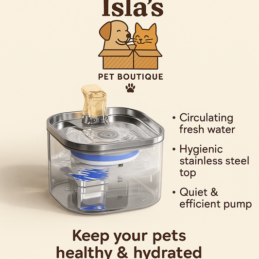 Smart Stainless Steel Pet Water Fountain - Isla's Pet Boutique