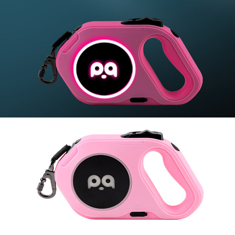 LED Retractable Dog Leash โ Rechargeable Light, Tangle-Free, Heavy-Duty Control for Safe Night Walks - Isla's Pet Boutique