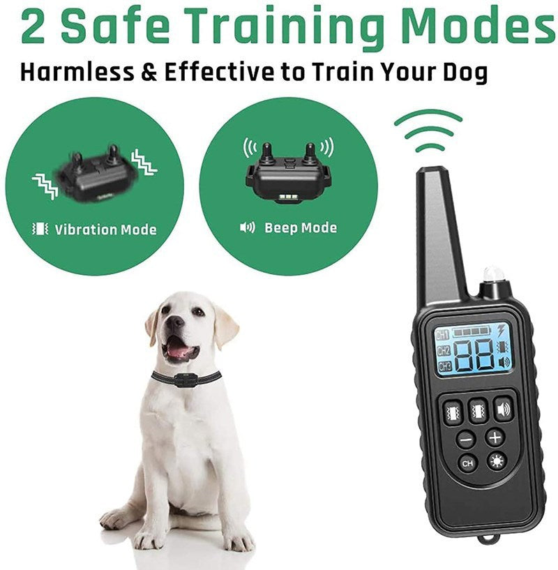 Household Waterproof Dog Training Collar β LED Display, Beep, Vibration & Shock Modes - Isla's Pet Boutique