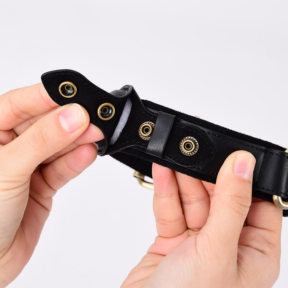 Premium Leather AirTag Pet Collar – Anti-Lost Comfort & Style for Pets - Isla's Pet Boutique