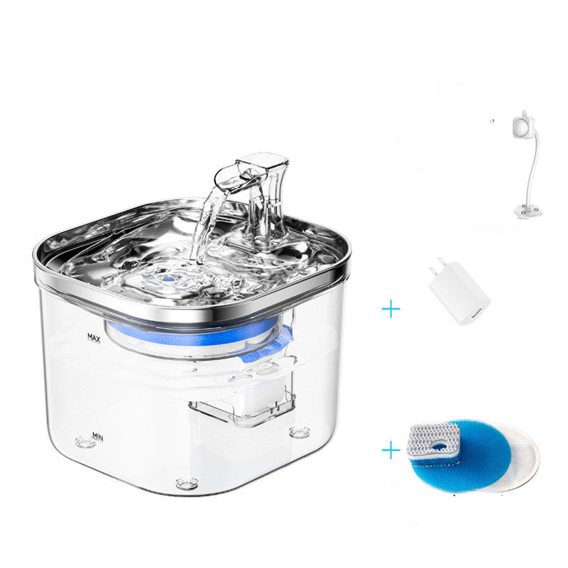 Smart Stainless Steel Pet Water Fountain - Isla's Pet Boutique