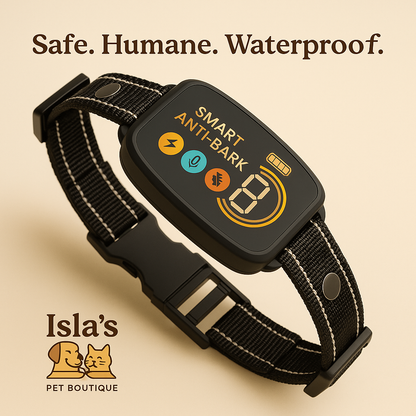 Smart Anti-Bark Collar — Humane, Rechargeable & Waterproof (IP67) - Isla's Pet Boutique