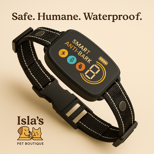 Smart Anti-Bark Collar — Humane, Rechargeable & Waterproof (IP67) - Isla's Pet Boutique