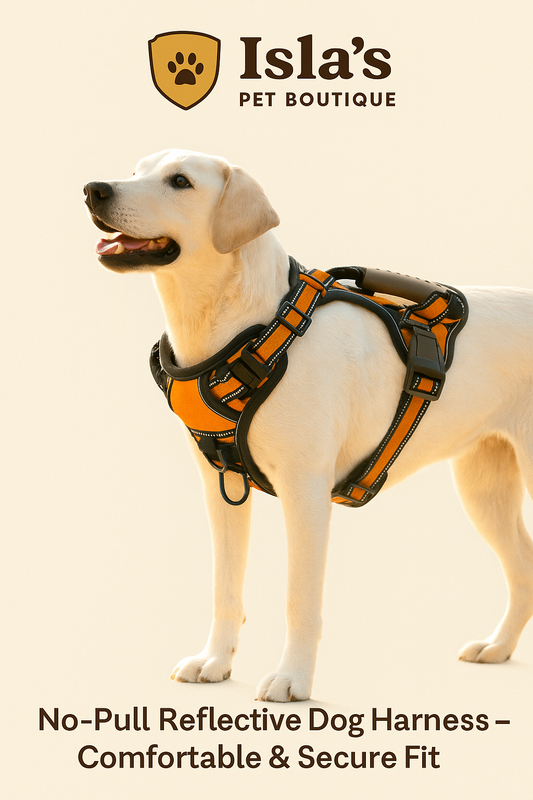 No-Pull Reflective Dog Harness – Breathable, Safe & Comfortable Walks - Isla's Pet Boutique