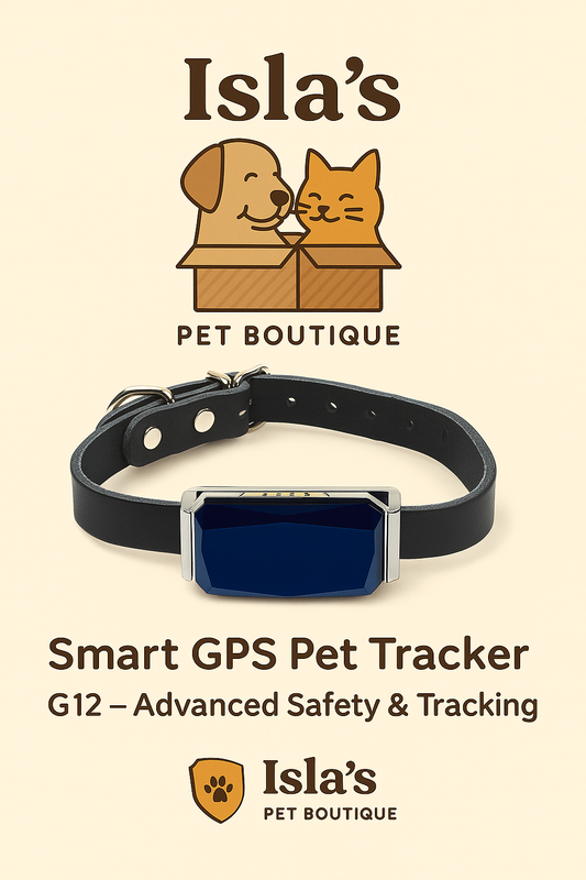 EDTara G12 GPS Smart Pet Locator – Waterproof, Real-Time Tracking Collar - Isla's Pet Boutique