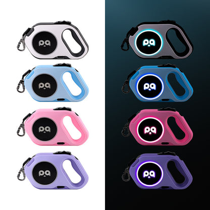 LED Retractable Dog Leash – Rechargeable Light, Tangle-Free, Heavy-Duty Control for Safe Night Walks - Isla's Pet Boutique
